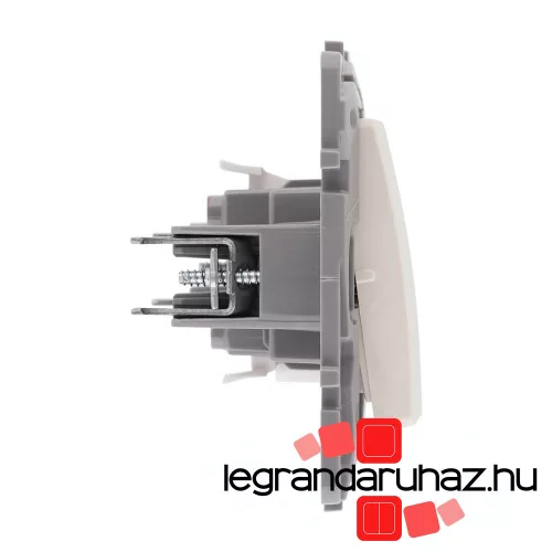 Legrand Niloé kettős váltókapcsoló jelzőfénnyel, bézs, Legrand NB764602J