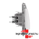Legrand Niloé váltókapcsoló jelzőfénnyel, fehér, Legrand NF764501J