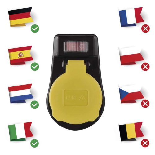 EMOS P00292, Kapcsolható aljzat IP44 SCHUKO