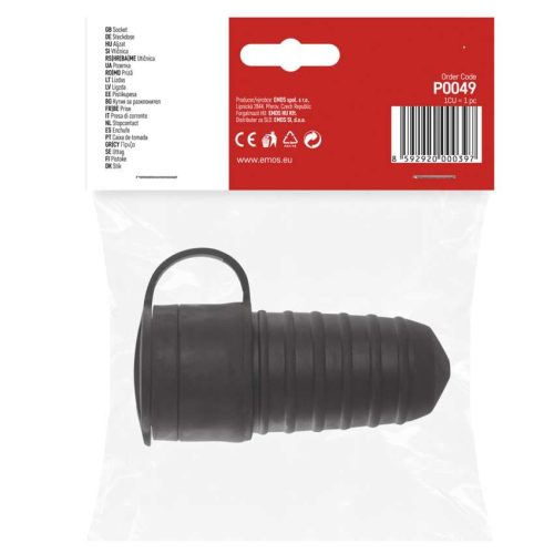 EMOS P0049,  gumis lengő dugalj IP44