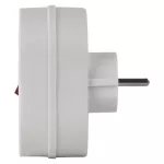 EMOS P0063, Elosztó aljzat SCHUKO 2x lapos + 1x kerek kikapcsolóval