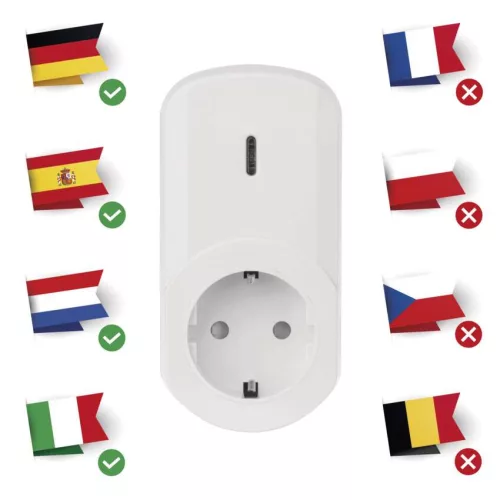 EMOS P0069, Távírányítású aljzat IP20 SCHUKO