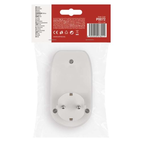 EMOS P0072, Aljzat 2xUSB SCHUKO, fehér