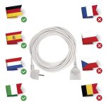 EMOS P0120R, Hosszabbító 10 m / 1 aljzat / fehér / PVC / 1,5 mm2