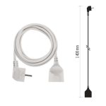 EMOS P0121, Hosszabbító 1,4 m  /  1 aljzat  /  fehér  /  PVC  /  1 mm2