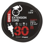 EMOS P01830, Hosszabbító 30 m / 1 aljzat / fekete / gumi-neoprén / 250 V / 1,5 mm2