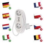 EMOS P0221U, HOSSZABBÍTÓ 2ALJ-+2×USB A+1×USB C, 1,5M