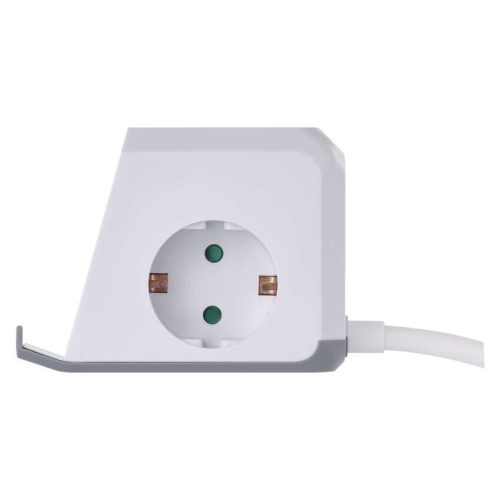 EMOS P0222CQ, Hosszabbító - kocka 2 m / 2 aljzat / fehér / 2×USB-A+1×USB-C+Qi / 1,5 mm2