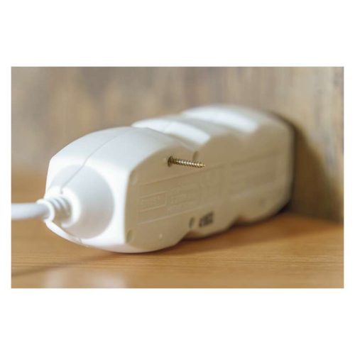 EMOS P0622, Hosszabbító 2 m / 6 aljzat / fehér / PVC / 1 mm2