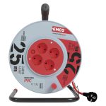 EMOS P09225, Kábeldob 25 m / 4 aljzat / narancssárga / PVC / 230 V / 1,5 mm2
