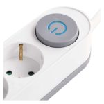 EMOS P1322PD, Hosszabbító 2 m / 3 aljzat / kapcsolós / fehér / 1× USB-A + 1× USB-C  / 1,5 mm2