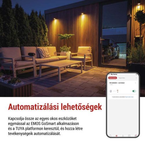 EMOS P3322, GoSmart PIR érzékelő (mozgásérzékelő) éjjeli fénnyel, WiFi