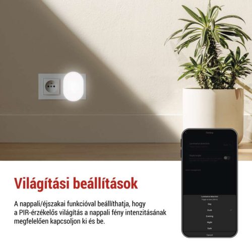 EMOS P3322, GoSmart PIR érzékelő (mozgásérzékelő) éjjeli fénnyel, WiFi