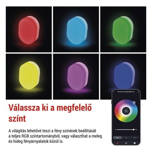 EMOS P3322, GoSmart PIR érzékelő (mozgásérzékelő) éjjeli fénnyel, WiFi