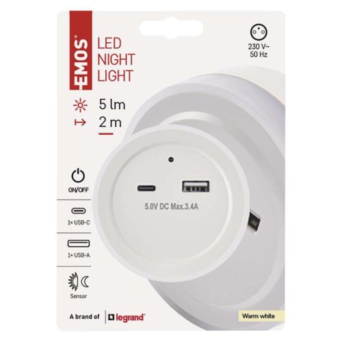 EMOS P3323, LED éjjeli fény fotoszenzorral