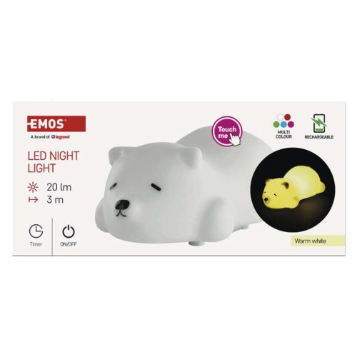 EMOS P3325, EMOS LED éjjeli fény medve P3325, tölthető