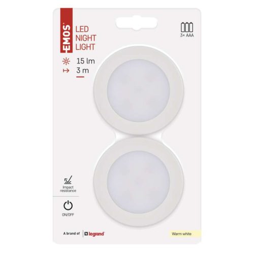 EMOS P3327, EMOS LED éjjeli fény 4LED 3× AAA, 2 db