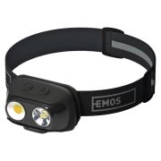   EMOS P3542, COB LED Fejlámpa tölthető P3542, 500lm, 130m, Li-pol 1200mAh