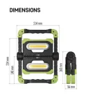 EMOS P4536, Akkumulátoros COB LED szerelőlámpa 2000lm