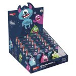 EMOS P4721, LED kulcstartó - hangos szörnyek, 18 db, display box
