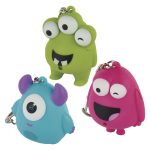 EMOS P4721, LED kulcstartó - hangos szörnyek, 18 db, display box