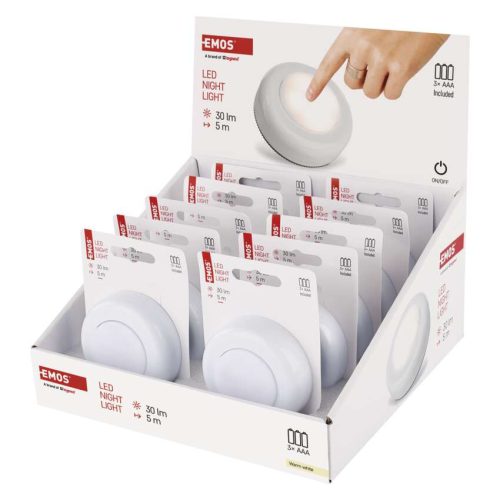 EMOS P4722, EMOS LED éjjeli fény 4LED 3× AAA 10 db, display box