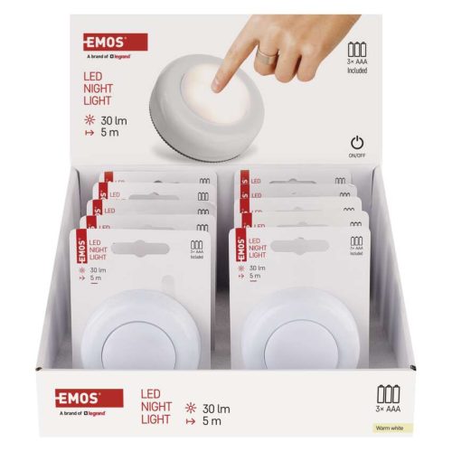 EMOS P4722, EMOS LED éjjeli fény 4LED 3× AAA 10 db, display box