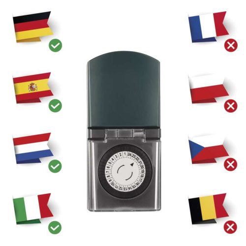 EMOS P5526N, Mechanikus időkapcsoló P5526 IP44 SCHUKO