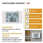 EMOS P56201, GoSmart Programozható vezetékes szobatermosztát WiFi-vel P56201 