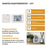 EMOS P56211, GoSmart Programozható vezeték nélküli szobatermosztát WiFi-vel P56211 