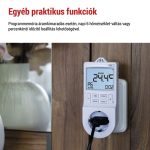 EMOS P56601SH, GoSmart 2 az 1-ben konnektoros, digitális termosztát időzítő funkcióval, schuko, WiFi