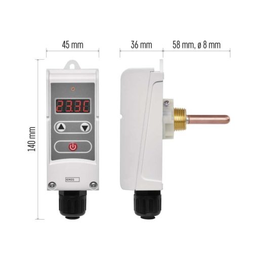 EMOS P5686, Merülőhüvelyes csőtermosztát P5686