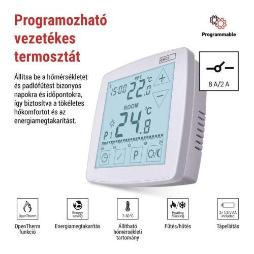 EMOS P56A02, Programozható vezetékes OpenTherm szobatermosztát P56A02