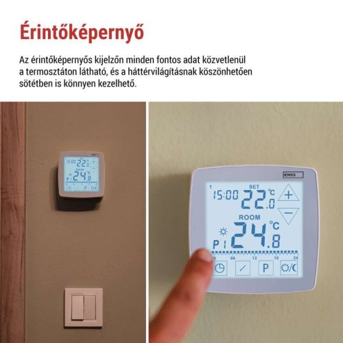 EMOS P56A02, Programozható vezetékes OpenTherm szobatermosztát P56A02