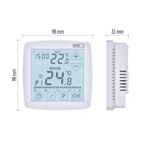 EMOS P56A02, Programozható vezetékes OpenTherm szobatermosztát P56A02