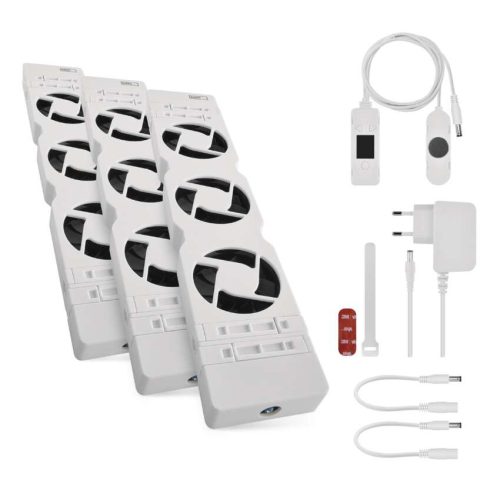 EMOS P56PR3, Radiátor fűtéserősítő ventilátor TRIO, fehér