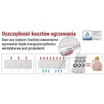 EMOS P56PR3, Radiátor fűtéserősítő ventilátor TRIO, fehér