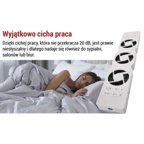 EMOS P56PR3, Radiátor fűtéserősítő ventilátor TRIO, fehér