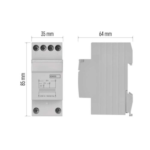 EMOS P57000TR, Harang transzformátor 8/12/24 V