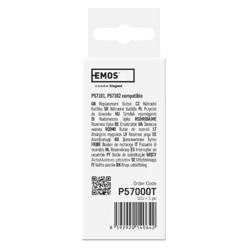 EMOS P57000T, Csere gomb a P57101, P57102 vezetékes ajtócsengőkhöz