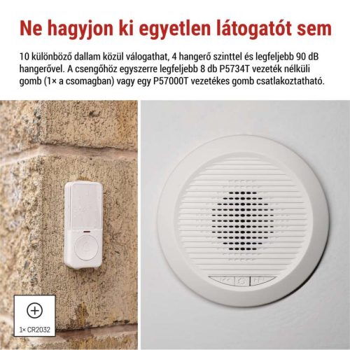 EMOS P57103, Vezetékes/Vezeték nélküli csengő P57103, beépített