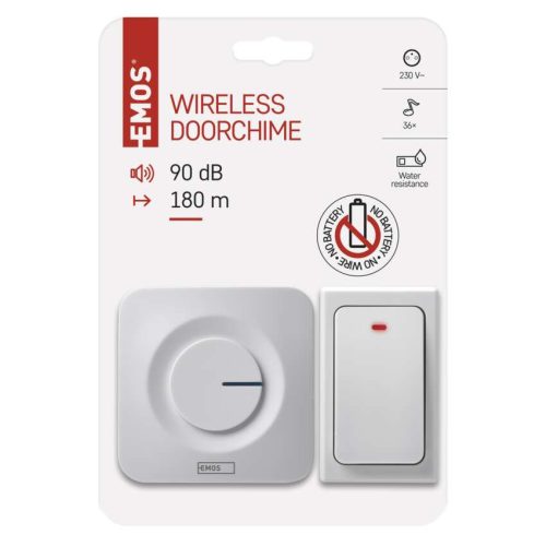 EMOS P5729, Vezeték nélküli csengő, elem nélküli P5729