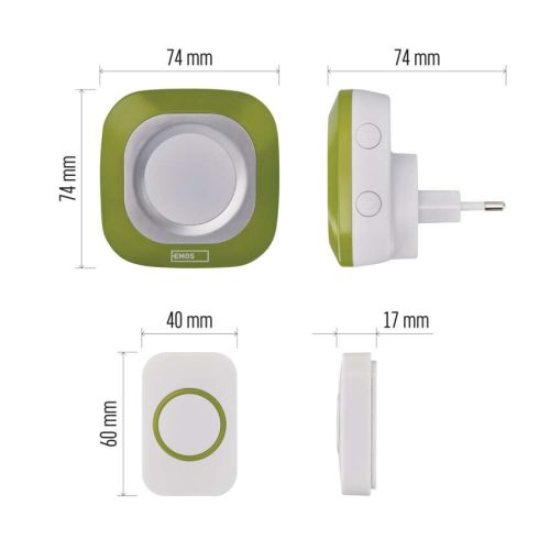 EMOS P5733G, Vezeték nélküli csengő P5733G