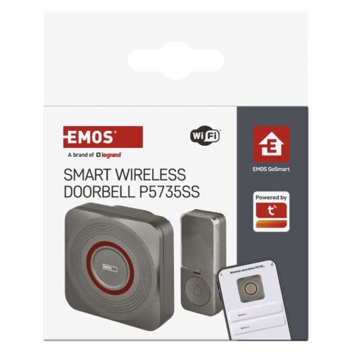 EMOS P5735SS, GoSmart Vezeték nélküli csengő P5735SS wifivel