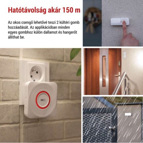 EMOS P5735WS, GoSmart Vezeték nélküli csengő P5735WS wifivel