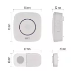 EMOS P5736, Vezeték nélküli csengő P5736, 3× AA