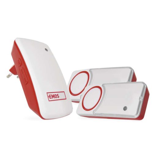 EMOS P5750.2T, Vezeték nélküli csengő, elem nélküli P5750.2T, 2 gombbal