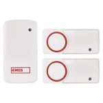 EMOS P5750.2T, Vezeték nélküli csengő, elem nélküli P5750.2T, 2 gombbal
