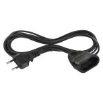 EMOS PC01303, Hosszabbító 3 m / 1 aljzat / fekete / PVC / 0,75 mm2