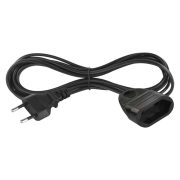   EMOS PC01303, Hosszabbító 3 m / 1 aljzat / fekete / PVC / 0,75 mm2